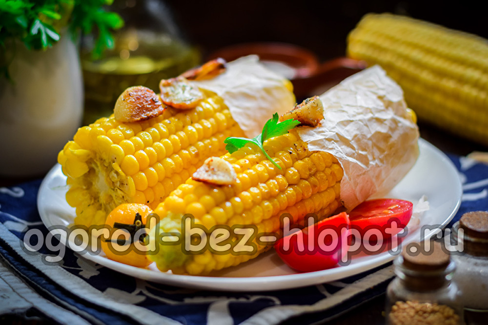 baked corn in the sleeve