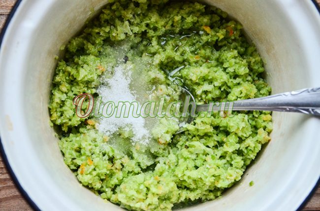 Adding salt and sugar