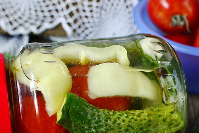 assorted tomatoes and cucumbers