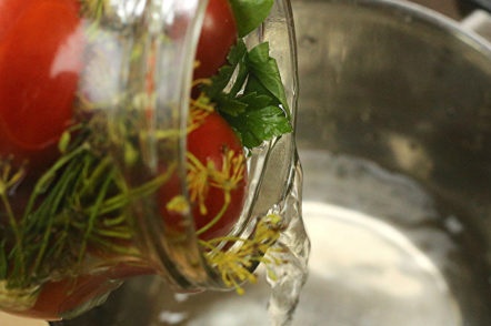 drain the water from the can