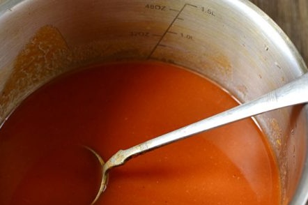 сместа се кипи отново