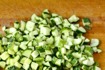 настъргани краставици