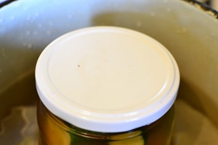 steriliseer de pot met het werkstuk