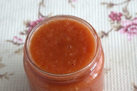 prepared sauce in a jar