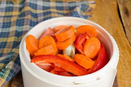 нарязани моркови