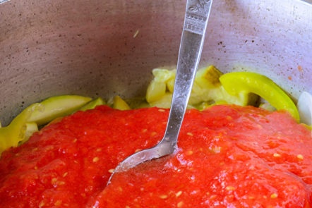 mix mashed potatoes and vegetables