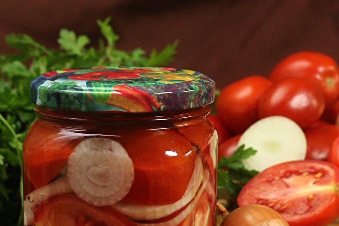 домати с лук