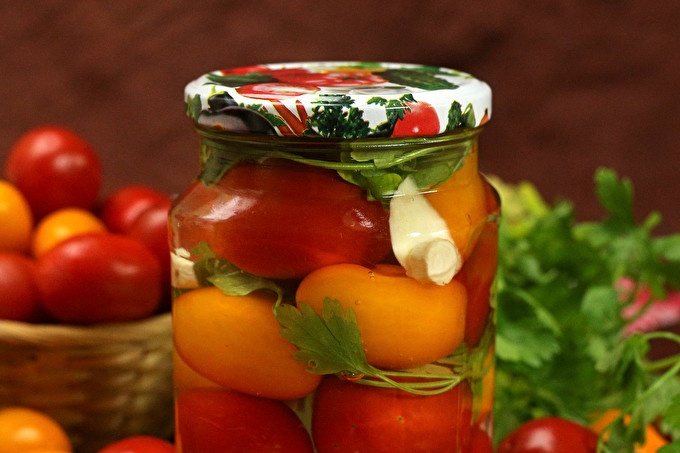 tomaten met peterselie