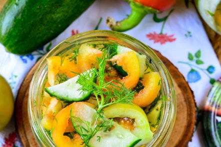 vegetable salad for the winter