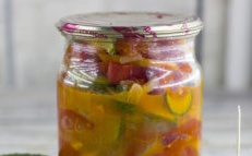 Cucumber Salad and Tomato