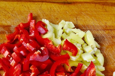 нарязана чушка