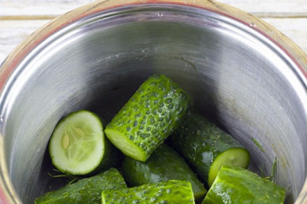 краставици в тенджерата