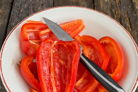 нарязан сладък пипер