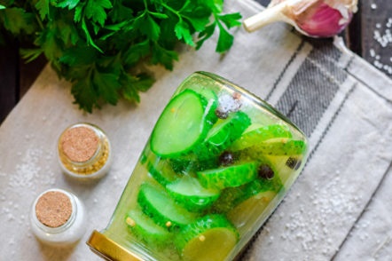 cucumber salad for the winter