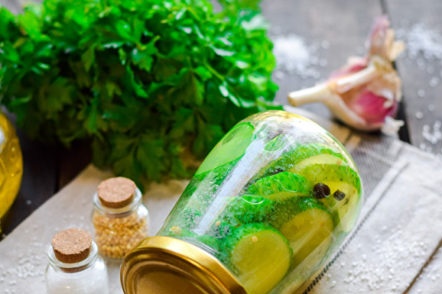 cucumber salad for the winter