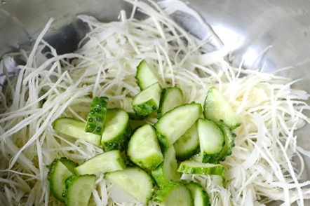 cabbage and cucumbers
