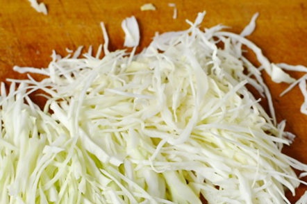 shredded cabbage