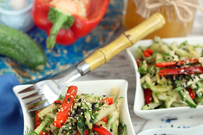 Cucumber salad in Thai