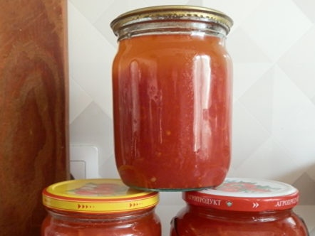 tomato juice for the winter