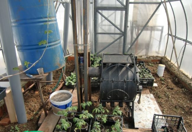 heating greenhouses in winter