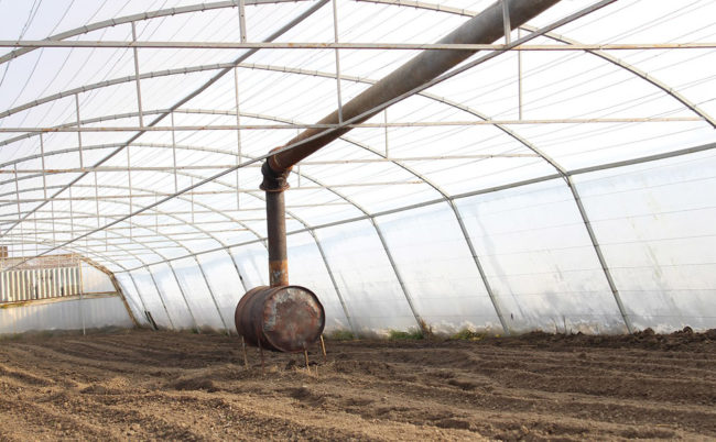 heating greenhouses in winter