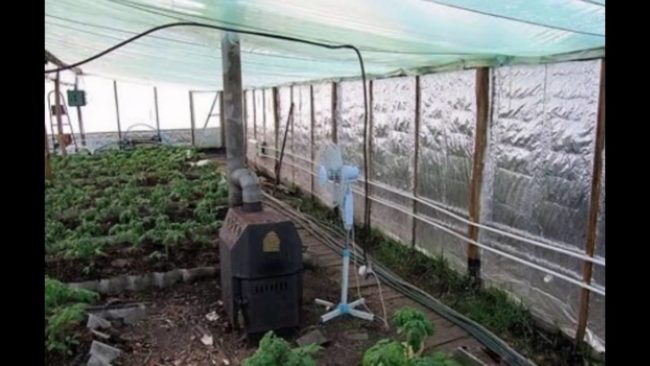 heating greenhouses in winter