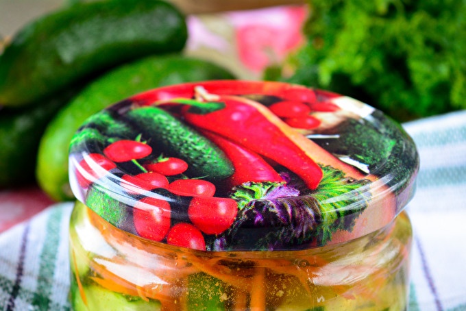 Корейски краставици за зимата