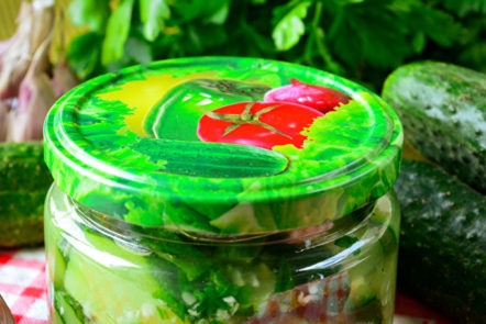 سلطة الخيار لفصل الشتاء