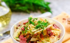 Braised Cabbage with Sausage