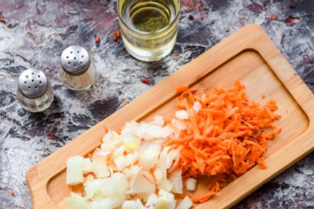 شرائح الجزر والبصل