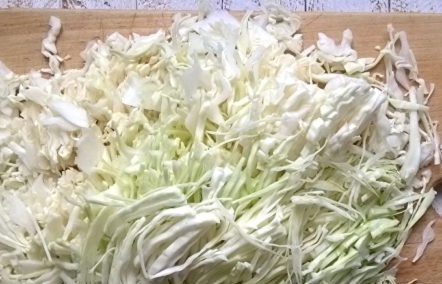 shredded cabbage