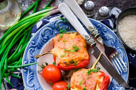 пипер с ориз и кайма