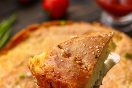 piece of cake with cabbage