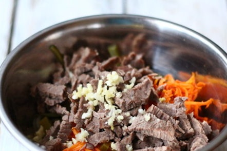 put everything in a salad bowl