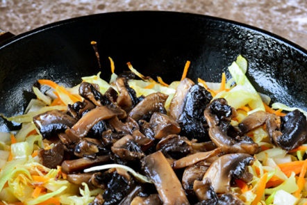 добавете гъби