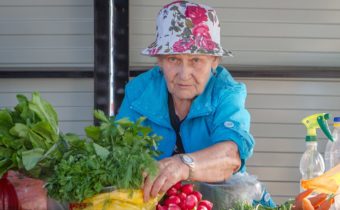 sale of vegetables on the street