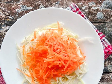 wortels versnipperen