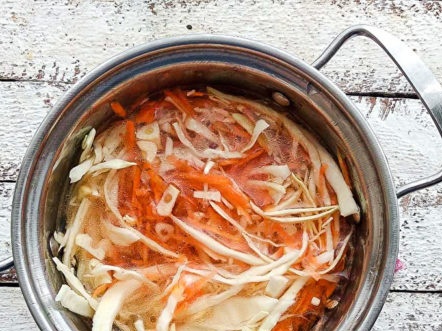 abocar la marinada de col