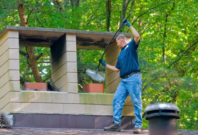 Почистване на комина