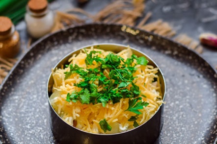 поръсете със зелени